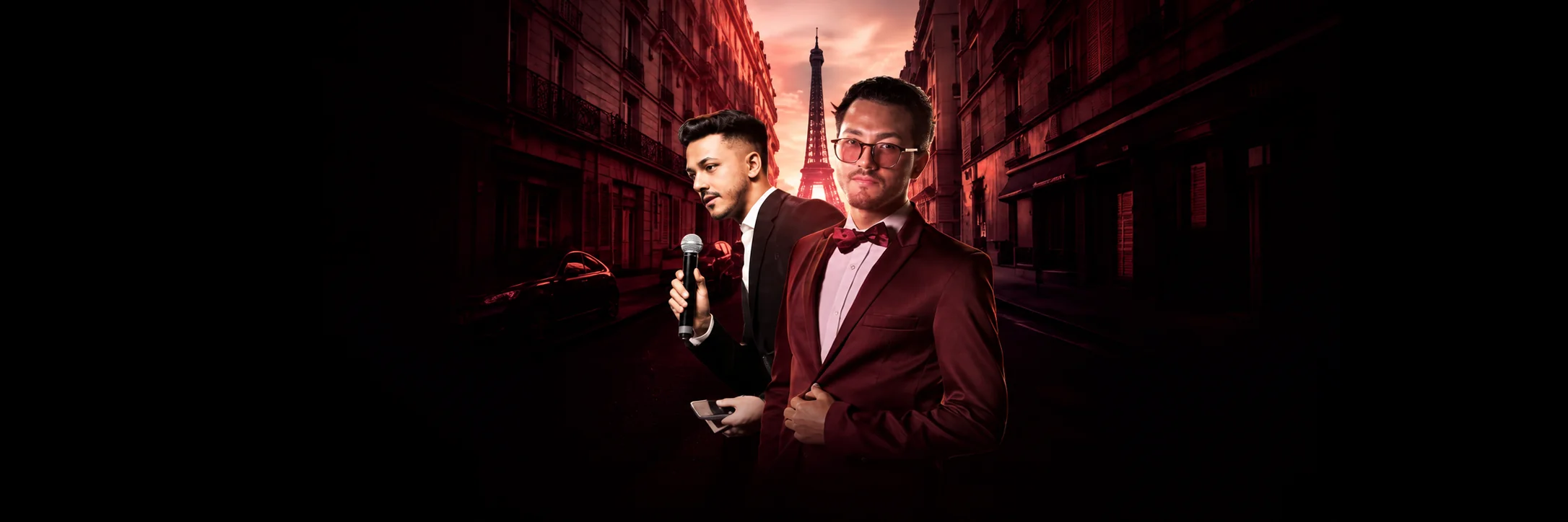 Fundadores do ecossistema em uma rua de Paris